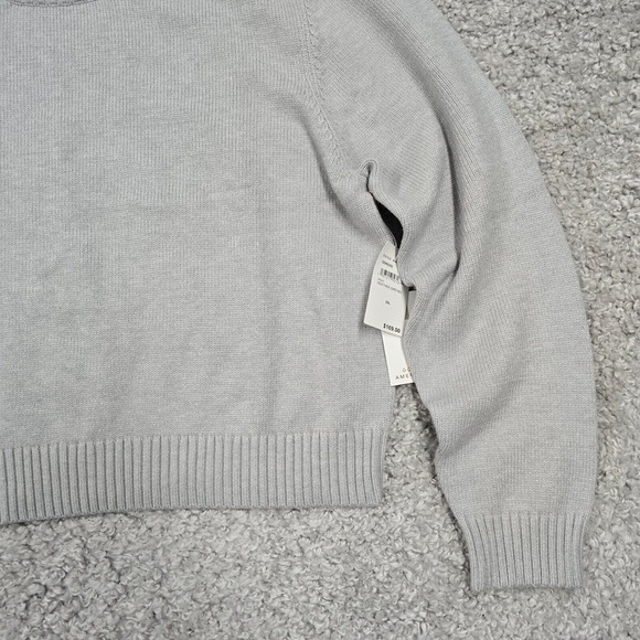 Good American Sweater Womens 2XL Gray Pullover Long Sleeve Stretch Minimalist - Picture 2 of 11